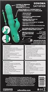 CalExotics Sonoma Satisfier Massager 10 Vibration Functions 3 Thrust Speeds USB view 6