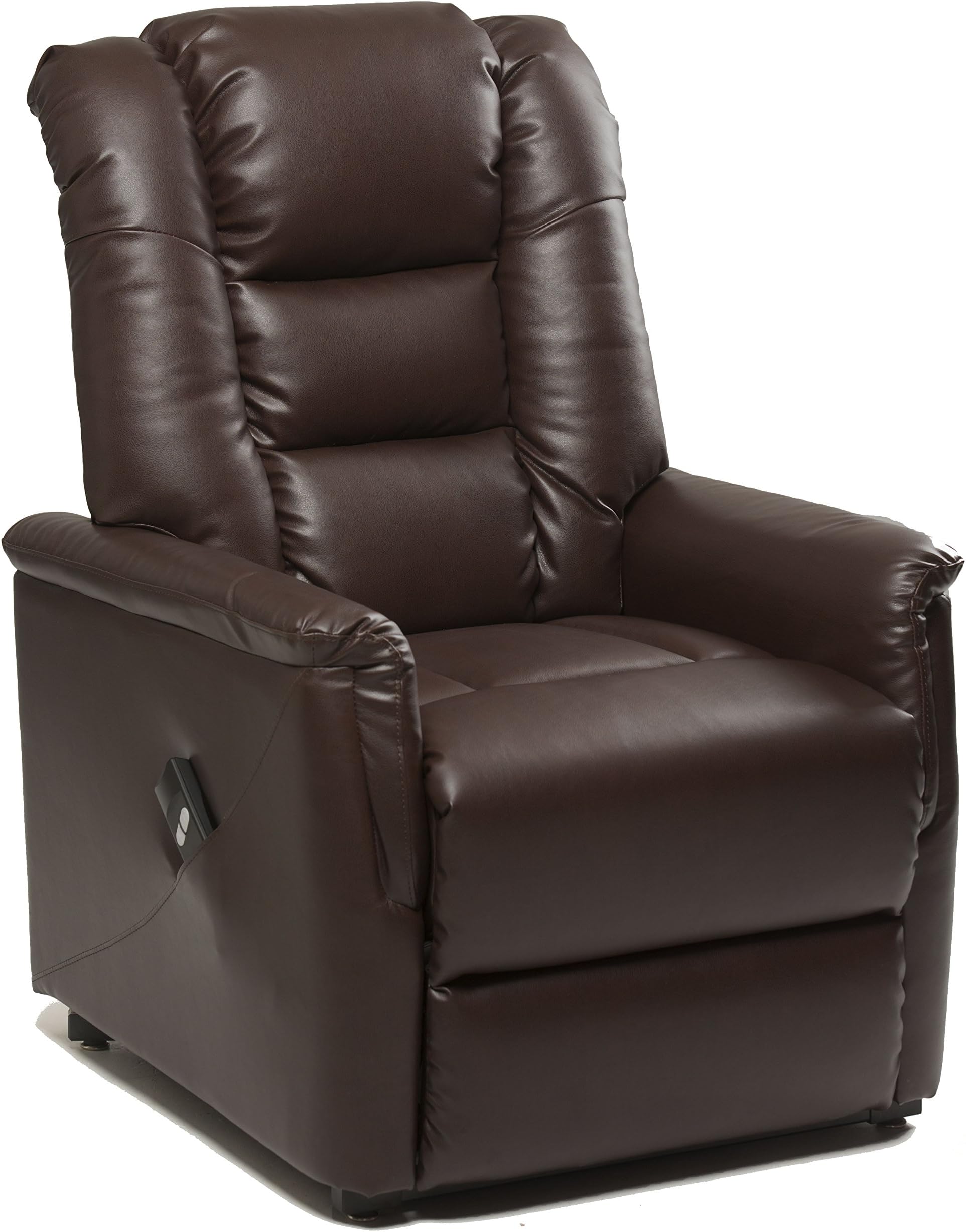 GFA Bradfield Nut Brown Single Motor Riser Recliner Chair In Faux Leather