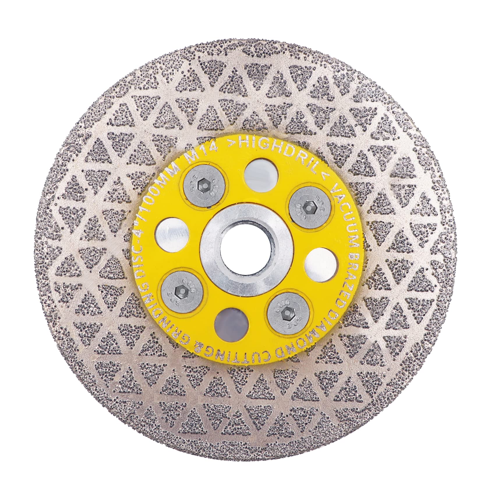 HIGHDRIL Diamond Cutting Grinding Disc 105 mm Galvanised Blade for Cutting and Grinding Granite Marble Tile Natural Stones
