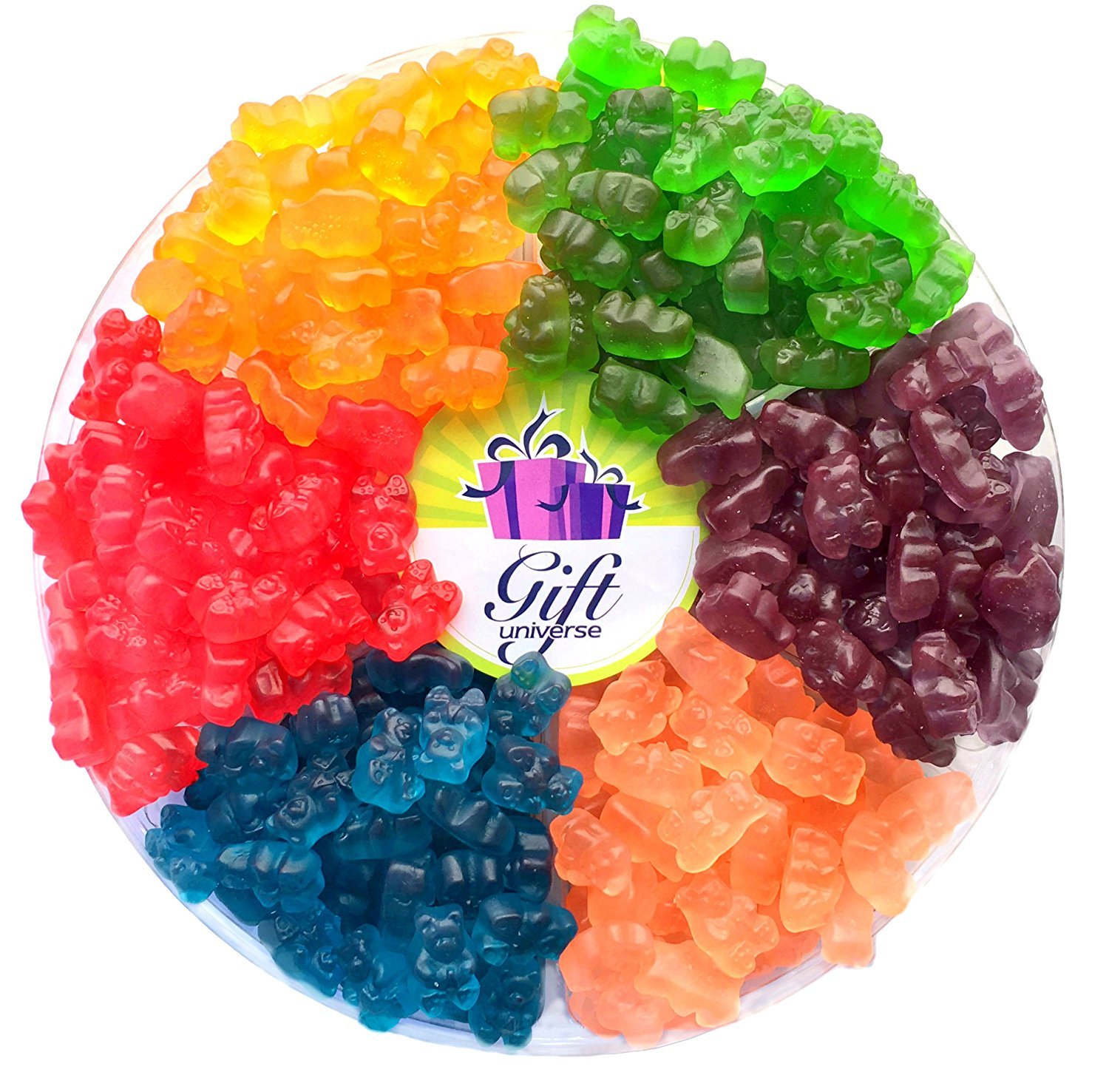 Gift Universe Gummi Rings Candy Gift Tray with Albanese's and Ferrara Candy's Best