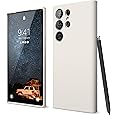 elago Compatible with Samsung Galaxy S23 Ultra Case, Liquid Silicone Case, Full Body Protective Cover, Shockproof, Slim Phone Case, Anti-Scratch Soft Microfiber Lining, 6.8 inch (Stone)