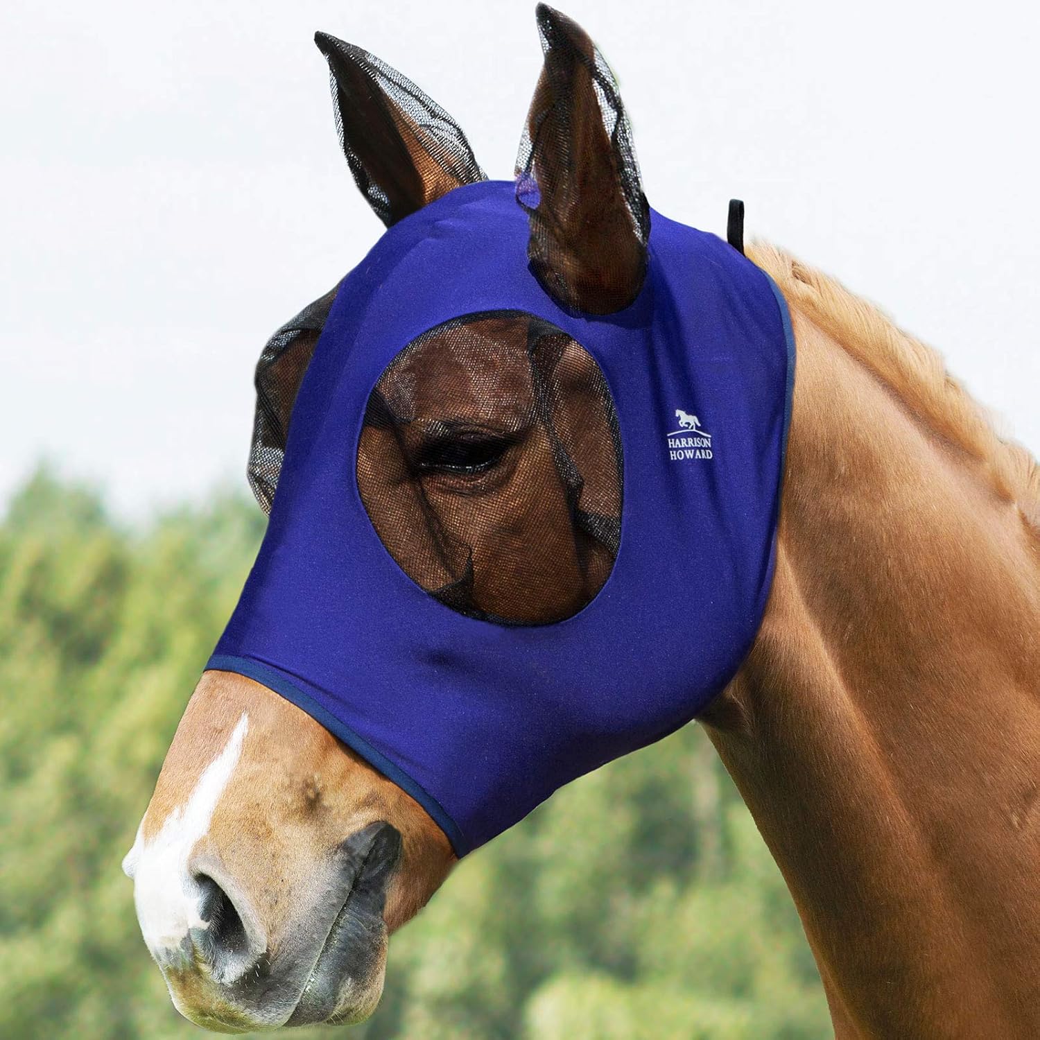 Harrison Howard Comfort Fit Horse Fly Mask Lycra Grip with