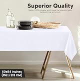 Utopia Kitchen Rectangle Tablecloth 152x213 cm Pack of 2 White view 3