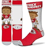 FBF - Kansas City Chiefs NFL Player # Youth Size Kids Crew Socks Approx. 4-8 years old - Patrick Mahomes #15