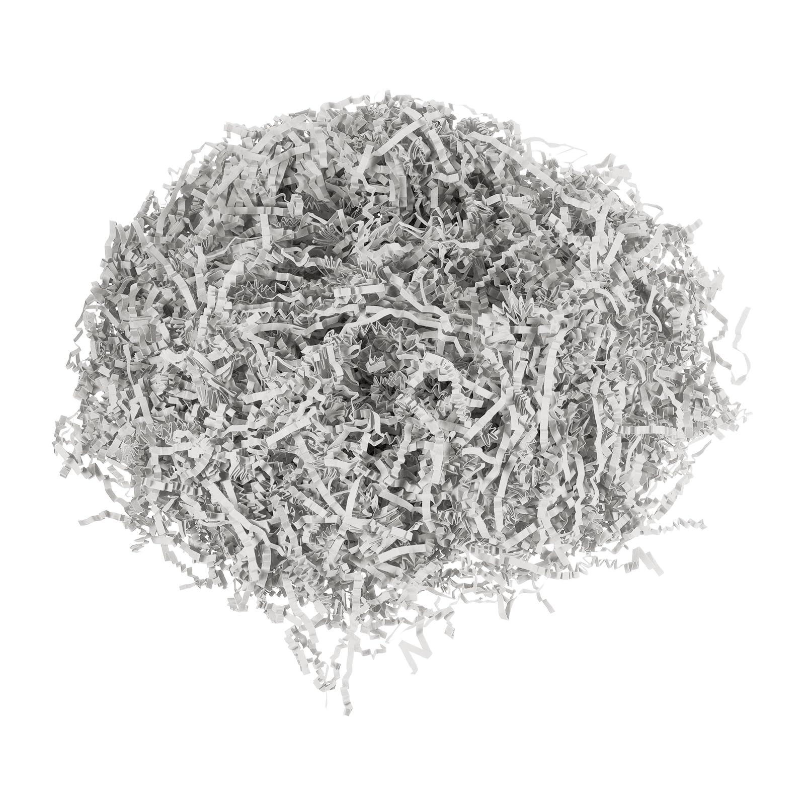 PATIKIL 0.9LB/400g Raffia Paper Shreds, 4 Pack Crinkle Cut Paper Shred Confetti Filler for DIY Crafts Tissue Gift Wrapping Basket Filling, Grey