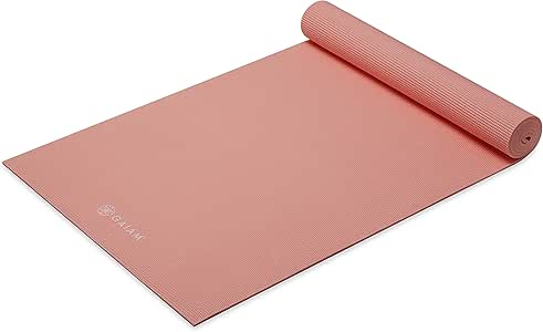 Gaiam Yoga Mat - Solid Color Exercise & Fitness Mat for All Types of Yoga, Pilates & Floor Workouts (68
