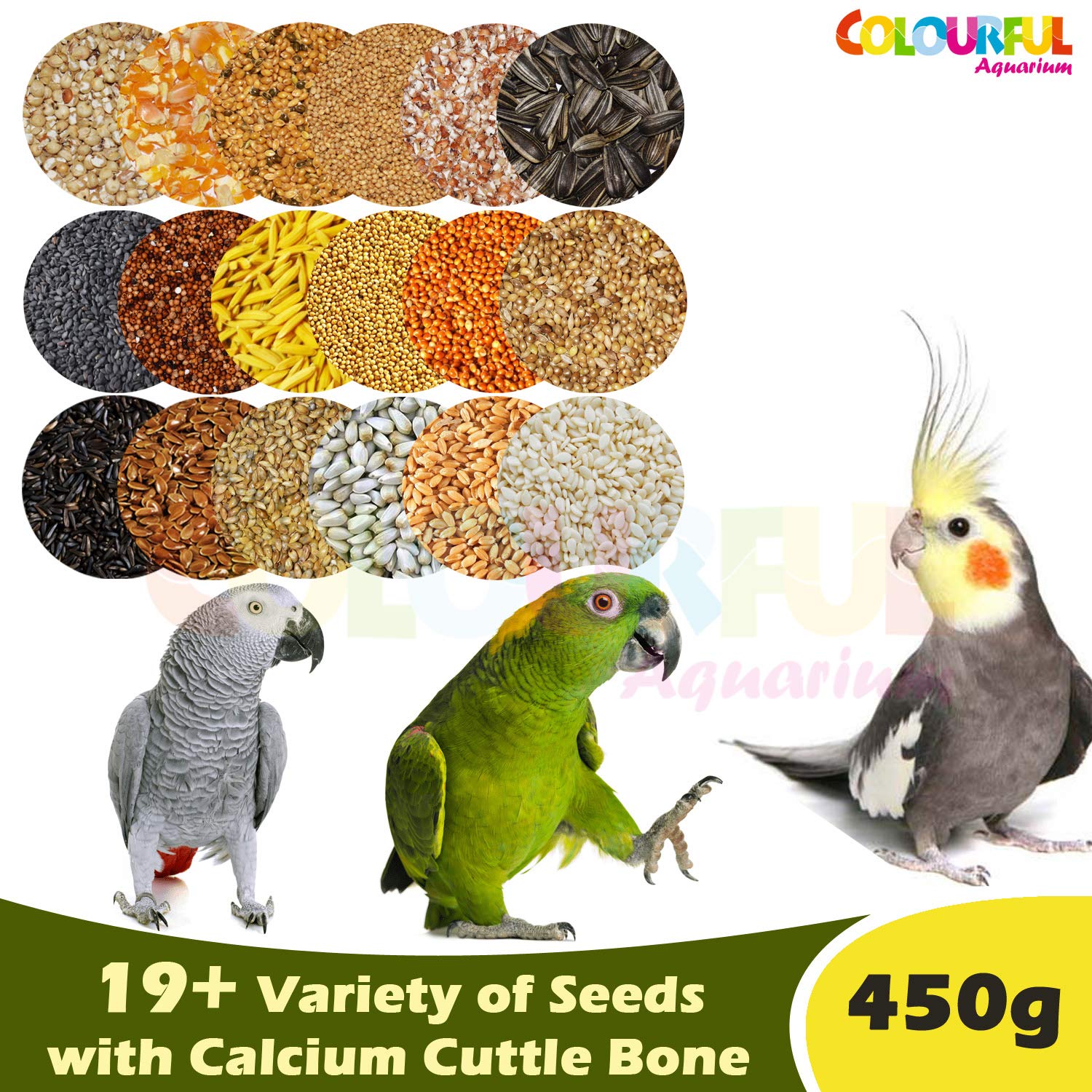 Buy COLOURFUL AQUARIUM™ Natural & Healthy Birds Food for Parrots