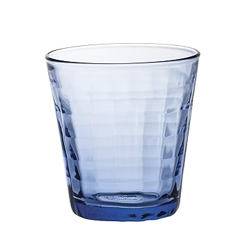 Duralex 22 cl Prisme Marine Glas, 4 Stück, blau
