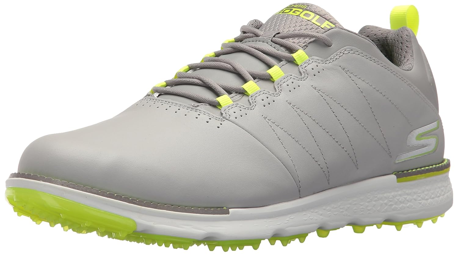 Skechers Men's Go Golf Elite V.3 Gray/Lime Golf Shoe 7.5 Men US Amazon