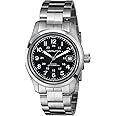Hamilton Watch Khaki Field Auto | Swiss Made | 38mm Stainless Steel Case | Black Dial Analog Watch | Stainless Steel Bracelet (Model: H70455133)