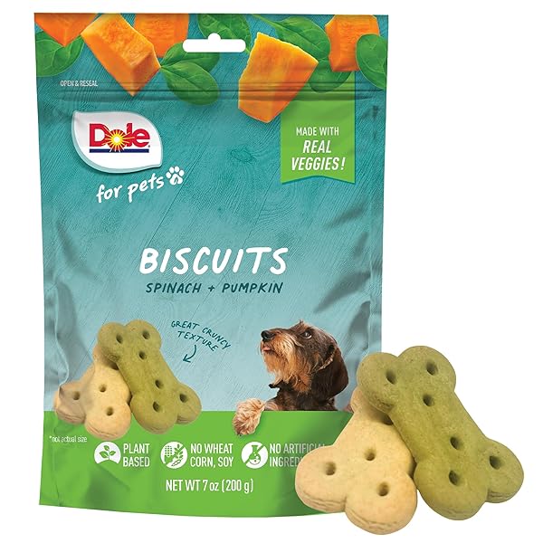 DOLE FOR PETS DOG BISCUITS ASSORTED SPINACH +...