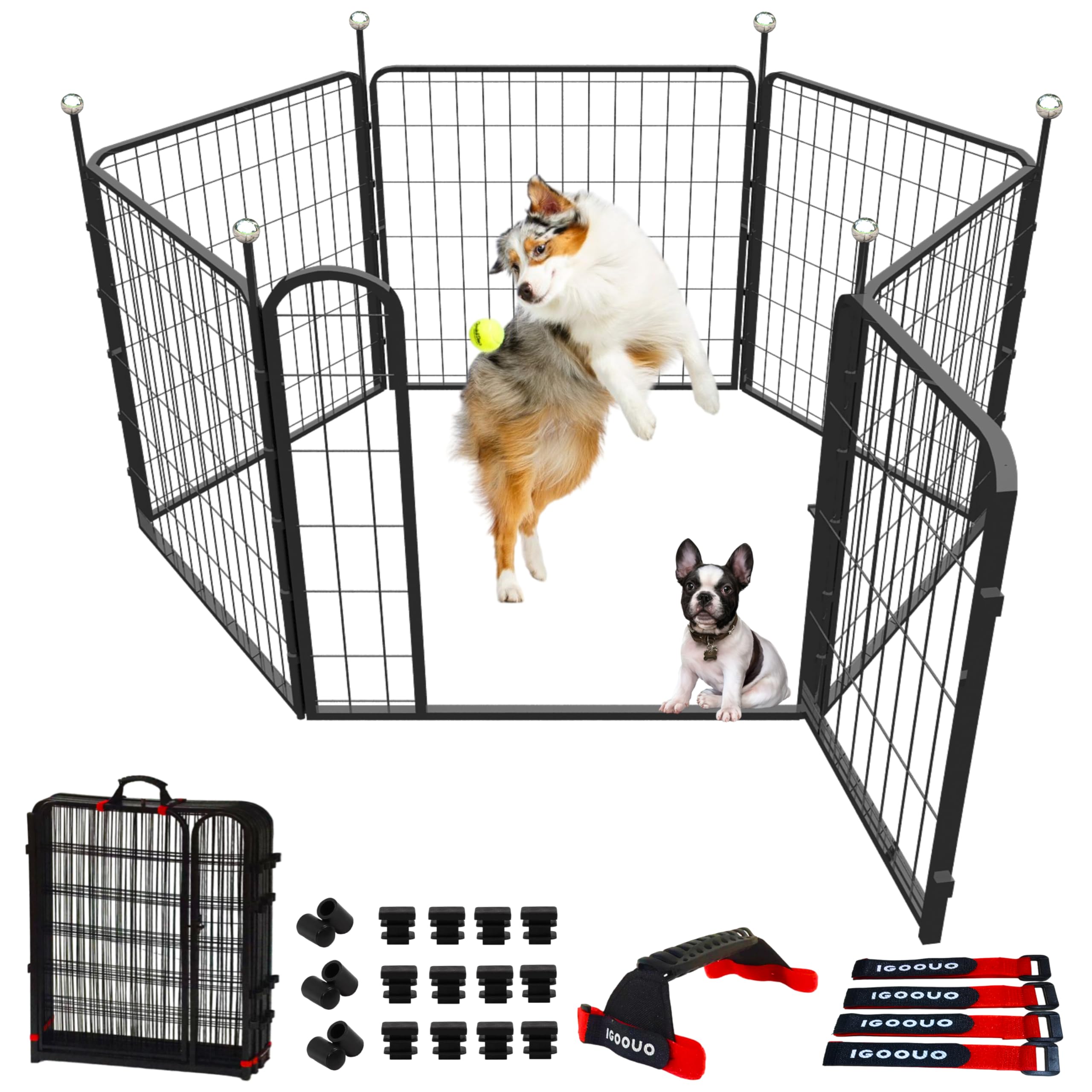 Curated visual reference: Visual Reference: Igoouo Dog Playpen Indoor Outdoor 32 Portable Dog Crates With