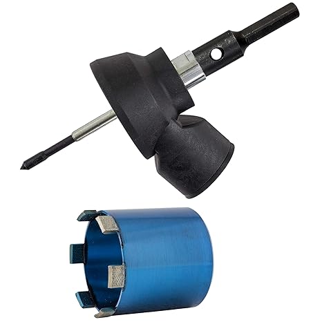MDW Diamant Dosensenker Matrix Speed Ø 82 mm inklusive Staubabsaugung mit verschiedenen Aufnahmen