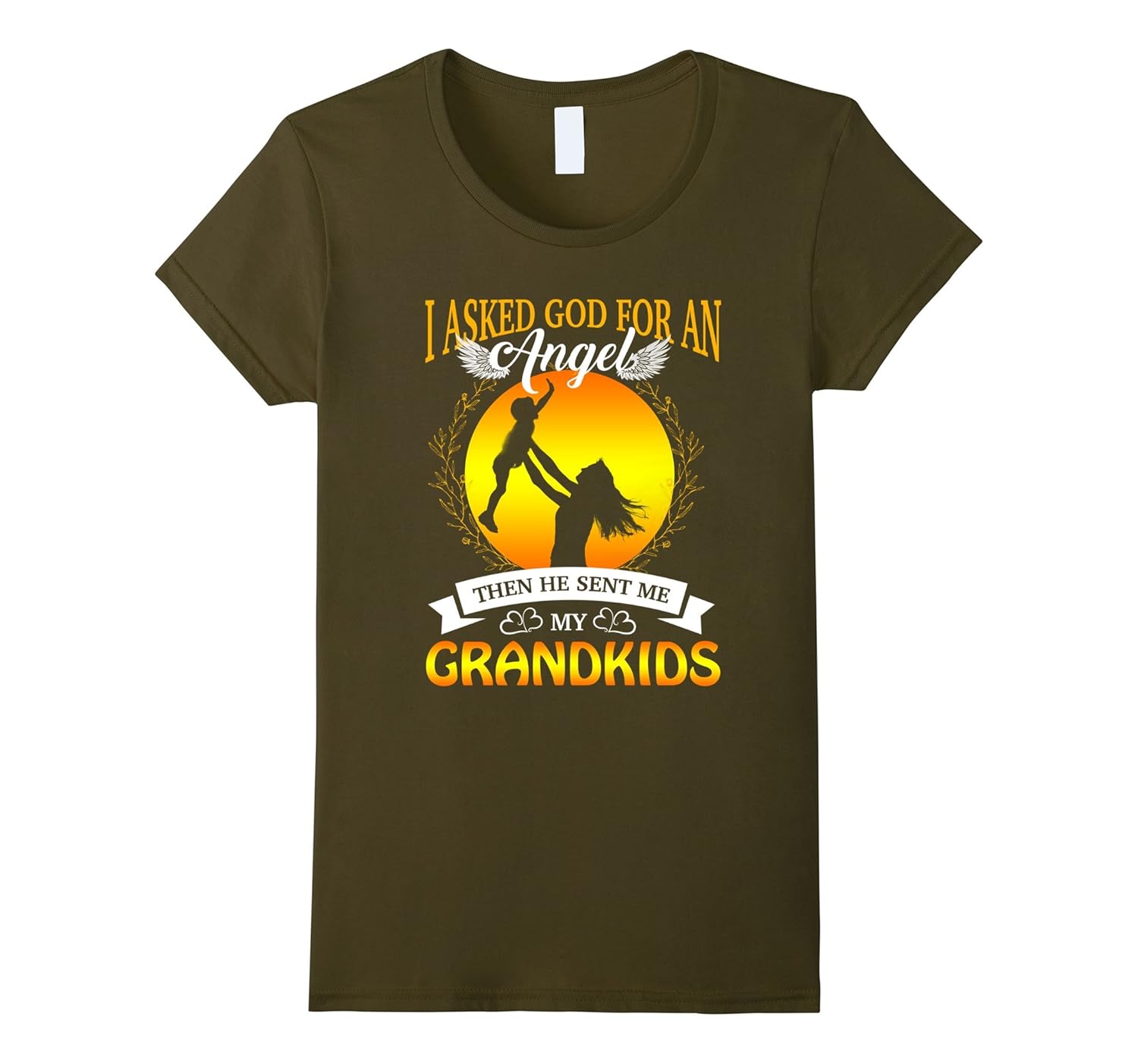 I Asked God For An Angels The He Sent Me My Grandkids Shirt-ANZ