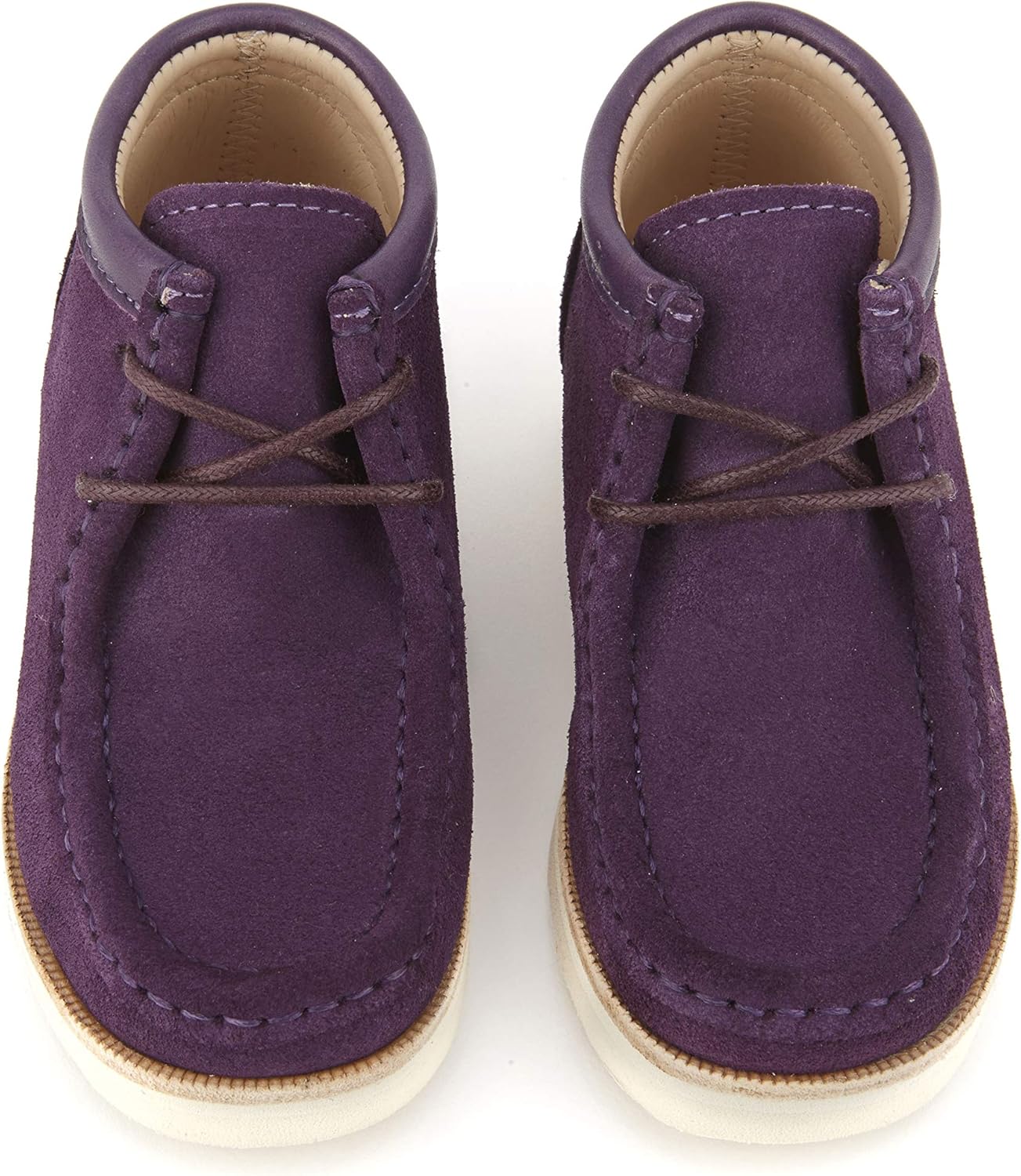 purple wallabee shoes