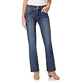 Angels Forever Young Women's Curvy Bootcut Mid-Rise Jeans (Standard and Plus)