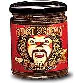 Ghost Scream Hot Sauce - &ldquo;Chili Garlic Jam&rdquo; (Sweet, Spicy &amp; Smoky) - This Award Winning Recipe (from a World Renowned Chef) Combines Fresh Ghost Chili Peppers, Fiery Red Jalapenos &amp; Garlic. (10.5 Oz.)