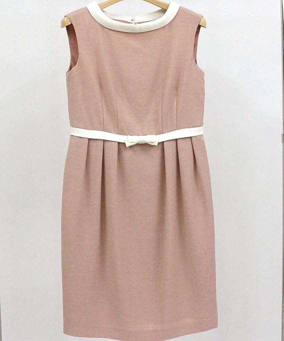 ギャラリービスコンティ Gallery Visconti 配色使いリボン付のワンピース ワンピース チュニック 通販 Amazon