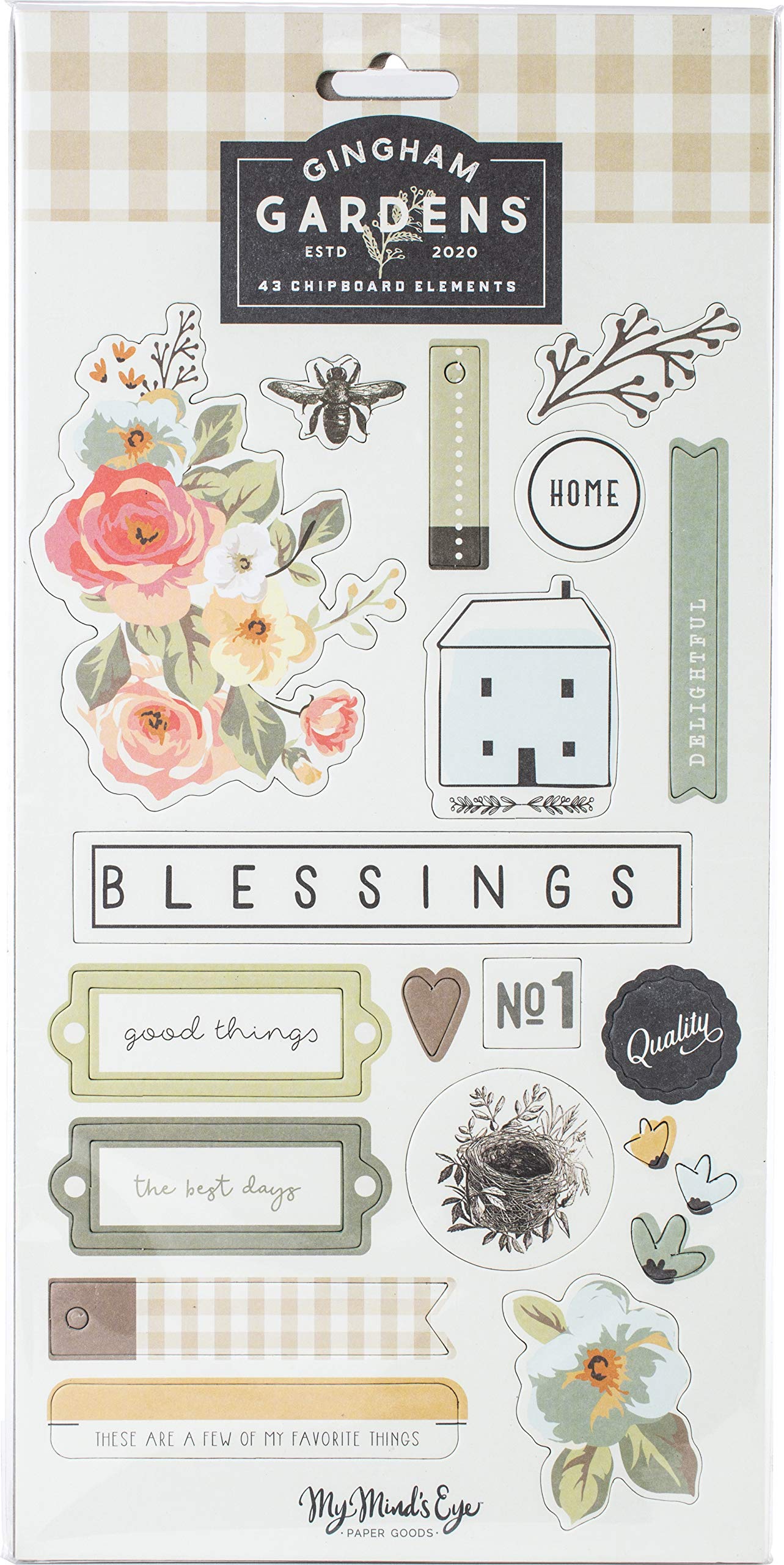 MY MINDS EYE, INC. Gingham Garden CHPBD Elements, 0, One Size