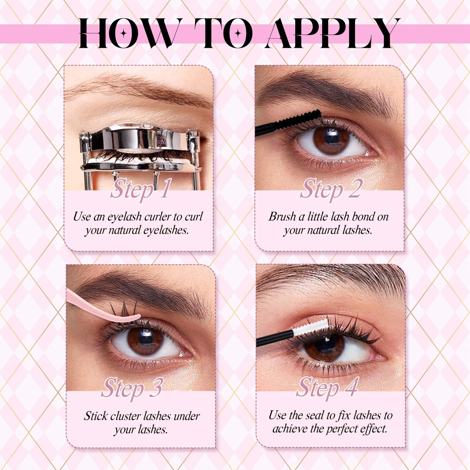 DIY Lash Extensions Kit, Lash Clusters