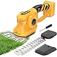 Cordless Hedge Trimmer for Dewalt 20V Max Battery: 2 in 1 Electric Hedge Trimmer Cordless Grass Shear & Bush Trimmer - Handheld Grass Trimmer for Garden Yard Lawn Shrubbery Cutter(Bare Tool)