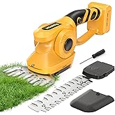 Cordless Hedge Trimmer for Dewalt 20V Max Battery: 2 in 1 Electric Hedge Trimmer Cordless Grass Shear & Bush Trimmer - Handhe