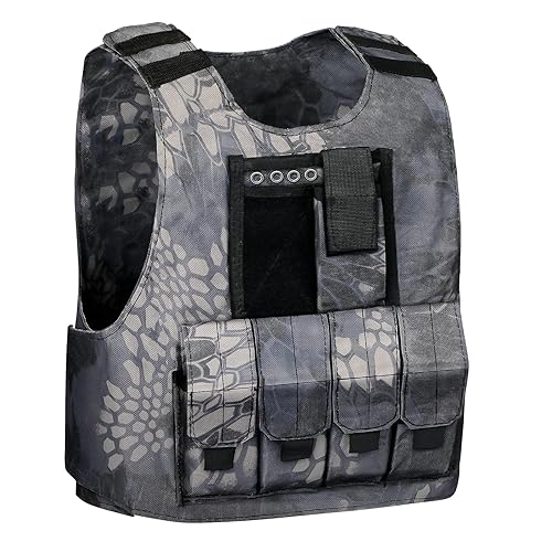 Cooyes Kids Tactical Vest Teens Adjustable Airsoft Vest CS