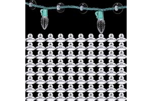 Skyley Christmas Light Holders Mini Hang Christmas Light Clips Suction Cup Clips Shower Suction Cup Hooks Outdoor Seasonal Lighting Hooks for Window Glass Home Bathroom Kitchen(200 Pcs)