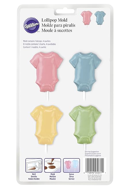 Amazon Com Wilton 4 Cavity Lollipop Mold Baby Tee Kitchen Dining Amazon Com Wilton 4 Cavity Lollipop Mold Baby Tee Kitchen Dining