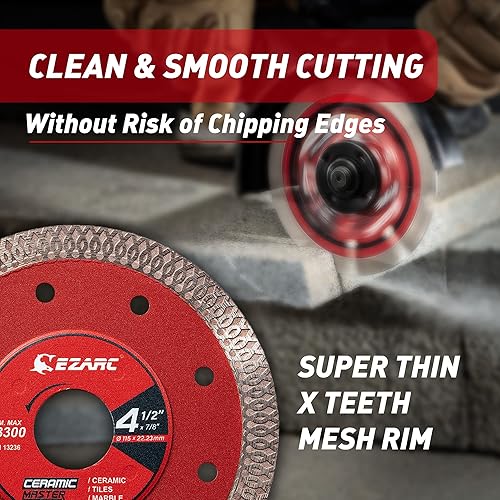 VALYRIANTOOL 4.5 Inch Diamond Blade 2-Pack - Super Thin Tile Cutter For Porcelain, Ceramic, Granite