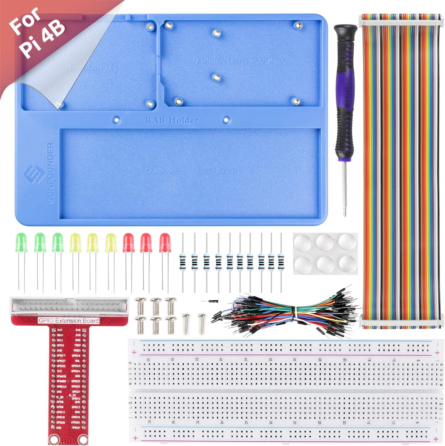 SUNFOUNDER RAB Holder Kit Raspberry Pi Breadboard Kit Amazon.de