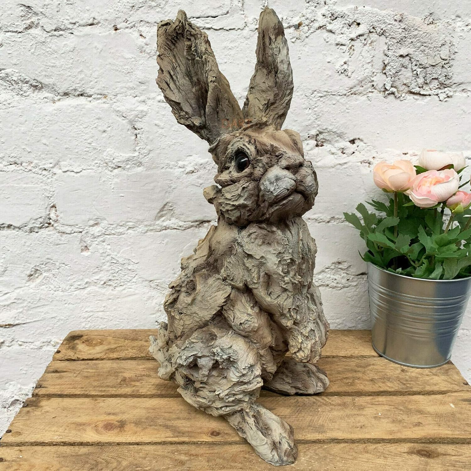 Darthome Ltd Vintage Outdoor Garden Statues Ornament Animal Hare Rabbit Sculpture Large 41cm