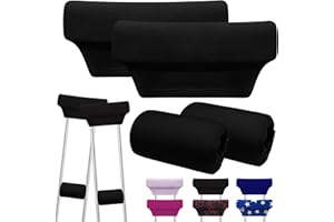 SPRING SEAON Universal Underarm Crutches Padding Cover Crutch Pads with Hand Grips Crutch Cushion Crutches Accessories