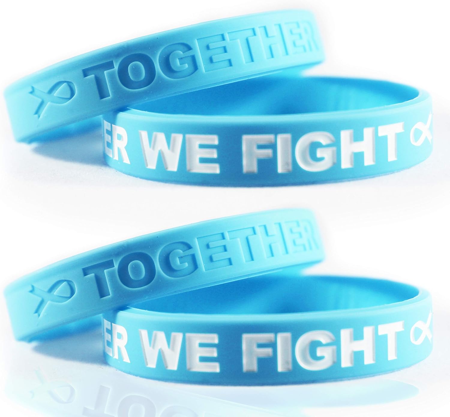 Cancer Awareness Bracelets Gift for Patients, Survivors, Family and Friends, Set of 2 Pink