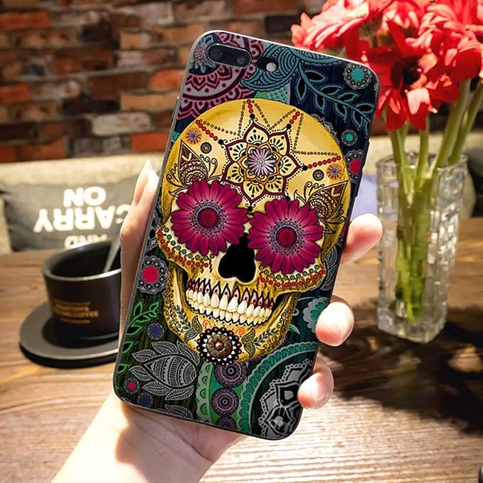 上メキシカン スカル 壁紙 美しい花の画像