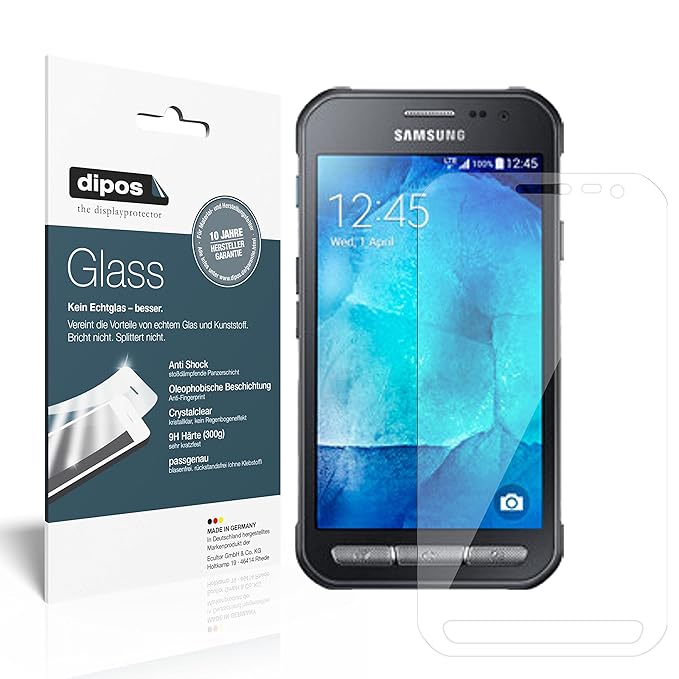2x dipos Glass Panzerfolie Samsung Galaxy Xcover 3 Schutzfolie Kunststoffglas 9H