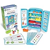 Learning Resources Sorting Snacks Mini Fridge - Play Food, Toddler Kitchen, Montessori , Color Sorting Sensory, Gifts for Boy