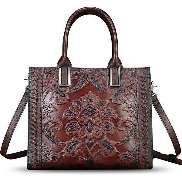 Amazon.com: Genuine Leather Top Handle Bags for Women