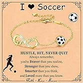 Miss Chipmunk Softball/Soccer/Basketball/Football/Volleyball Bracelet for Girls Women,Sport Infinity Bracelet Birthday Gifts for Teen Girls Players Coach Team