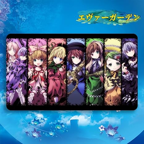 Amazon エヴァーガーデン アニメ ローゼンメイデン Rozen Maiden 水銀燈 すいぎんとう カードゲームプレイマット 遊戯王 プレイマット 収納ケース付き Tcg万能 萌え カード枠なし 60cm 35cm 0 2cm トレカ 通販