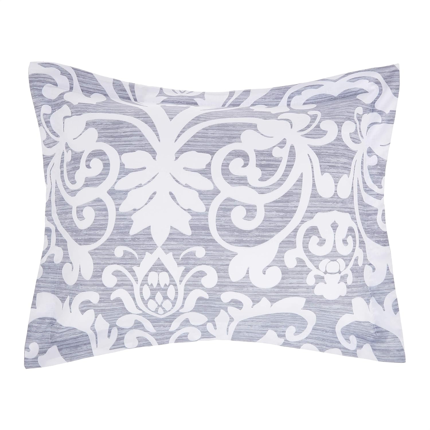  Basics Ultra-Soft Light-Weight Microfiber Reversible Comforter Bedding Set - King, Grey Medallion: Home & Kitchen