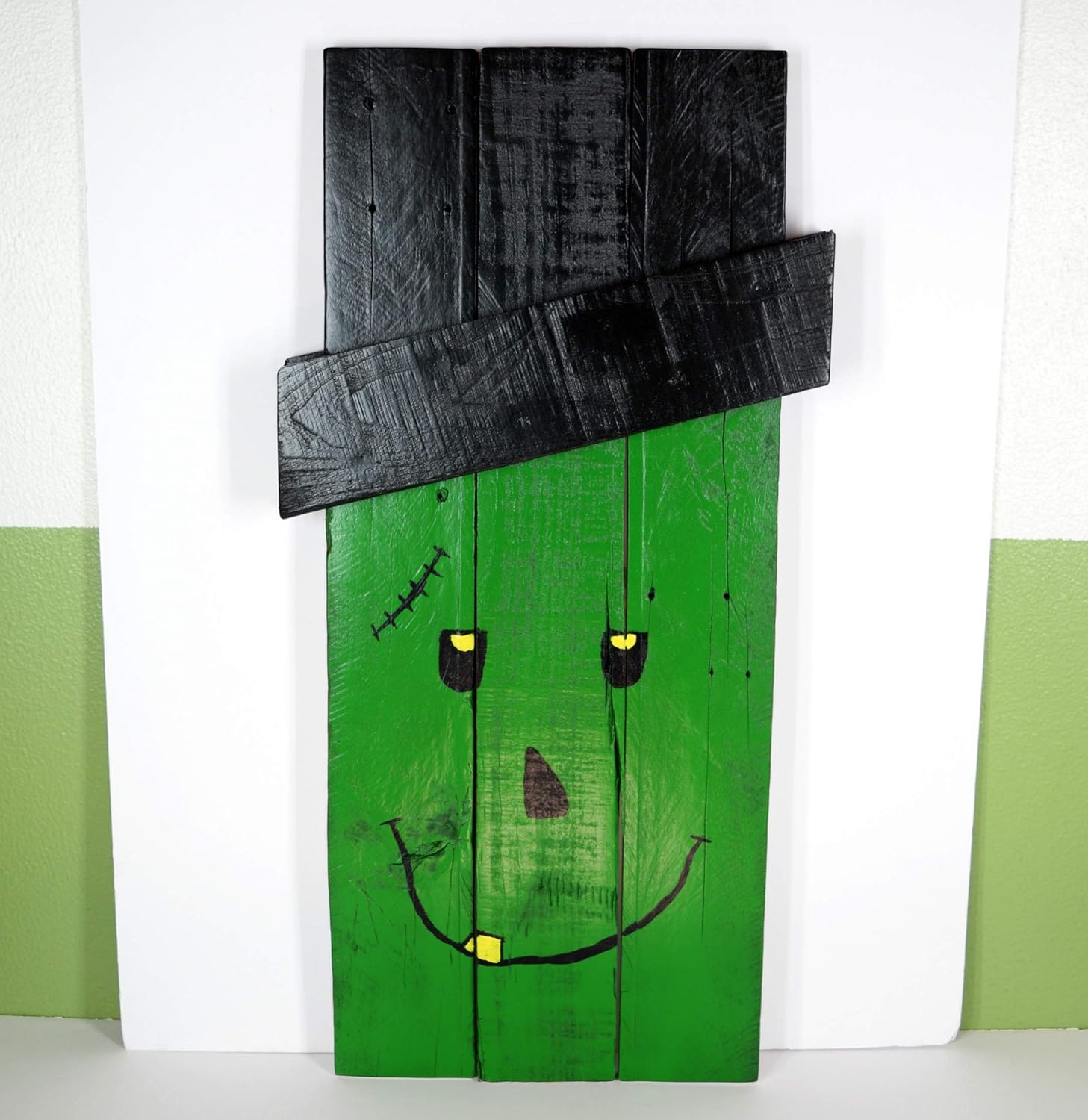 Amazon Com Reversible Santa Claus Frankenstein Wood Decoration