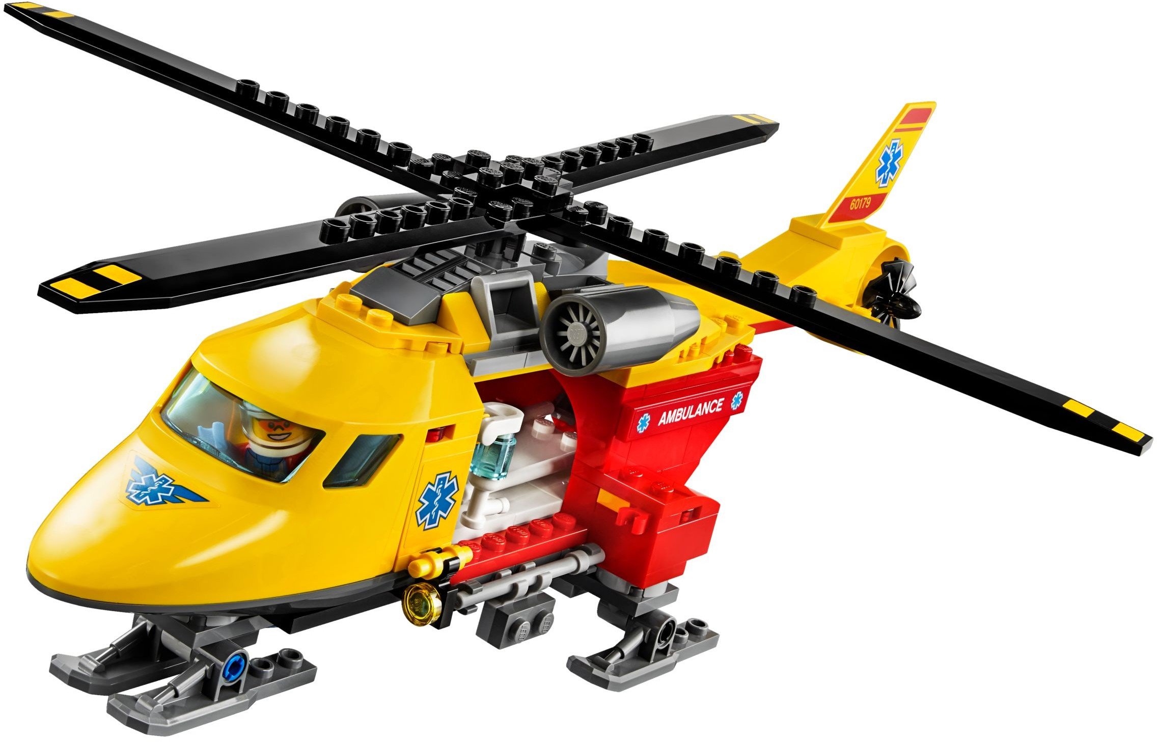 Lego City - L'Hélicoptère-Ambulance - 60179 - Jeu De Construction