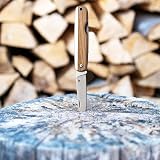 Whitby Pocket Knife Olive Wood Handle 2.25in Stainless Steel Folding EDC Knife view 5