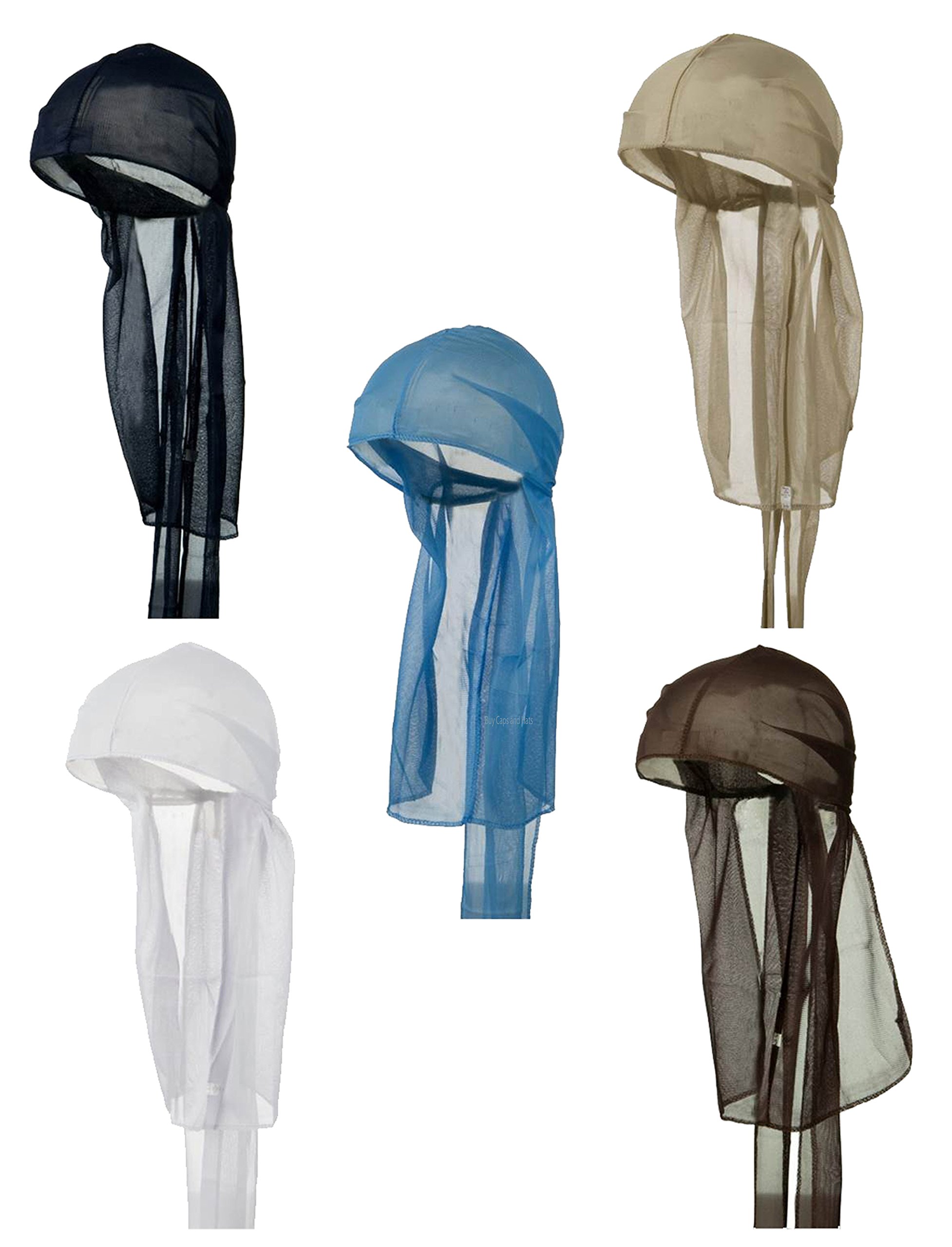 Durag Stocking Cap Nylon Wave Cap Pack 