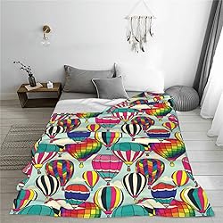 Hot Air Balloons Blanket Flannel Throw Bed Blankets