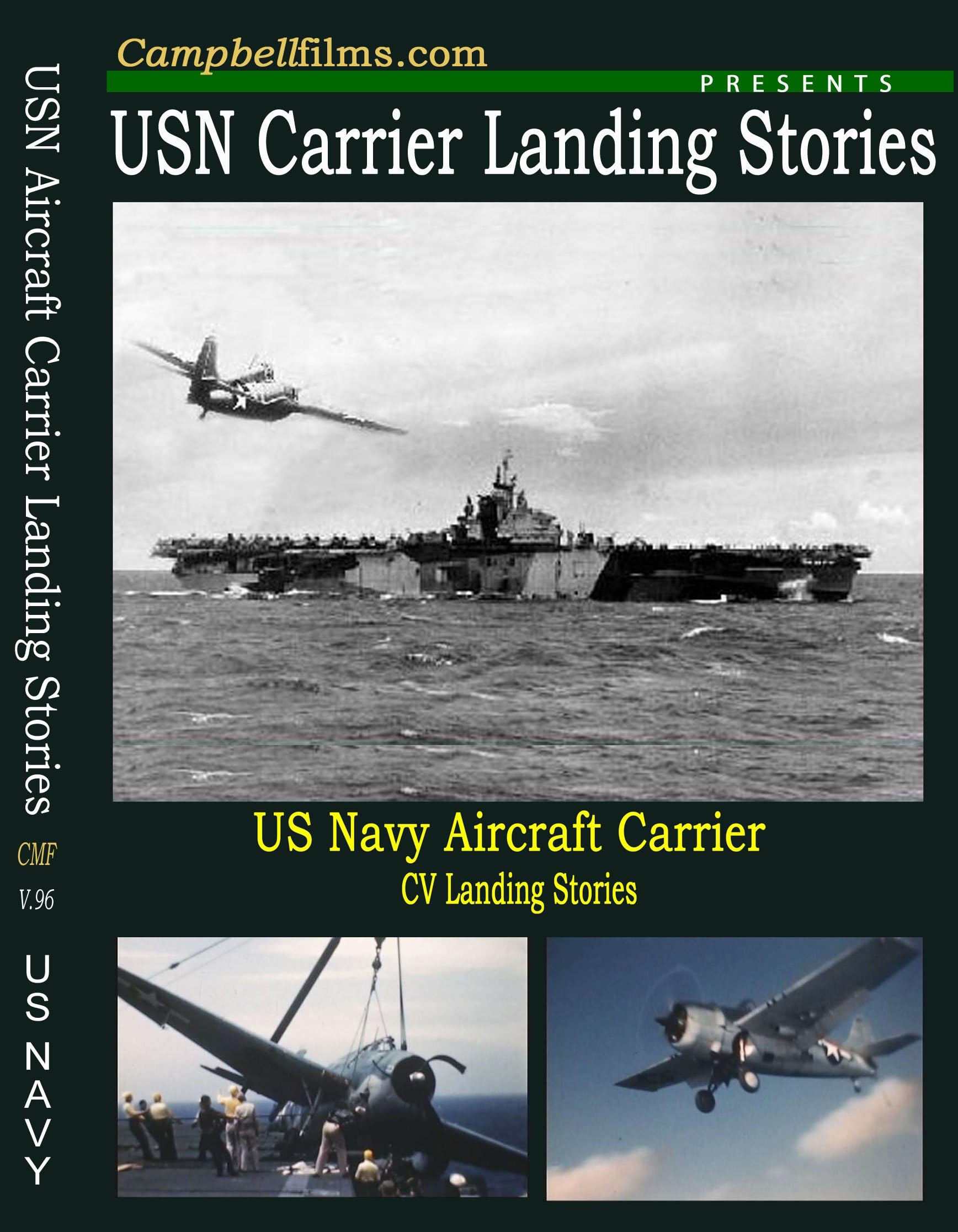 USN Aircraft Carrier Landing & Spotting F4F TBF WWII films