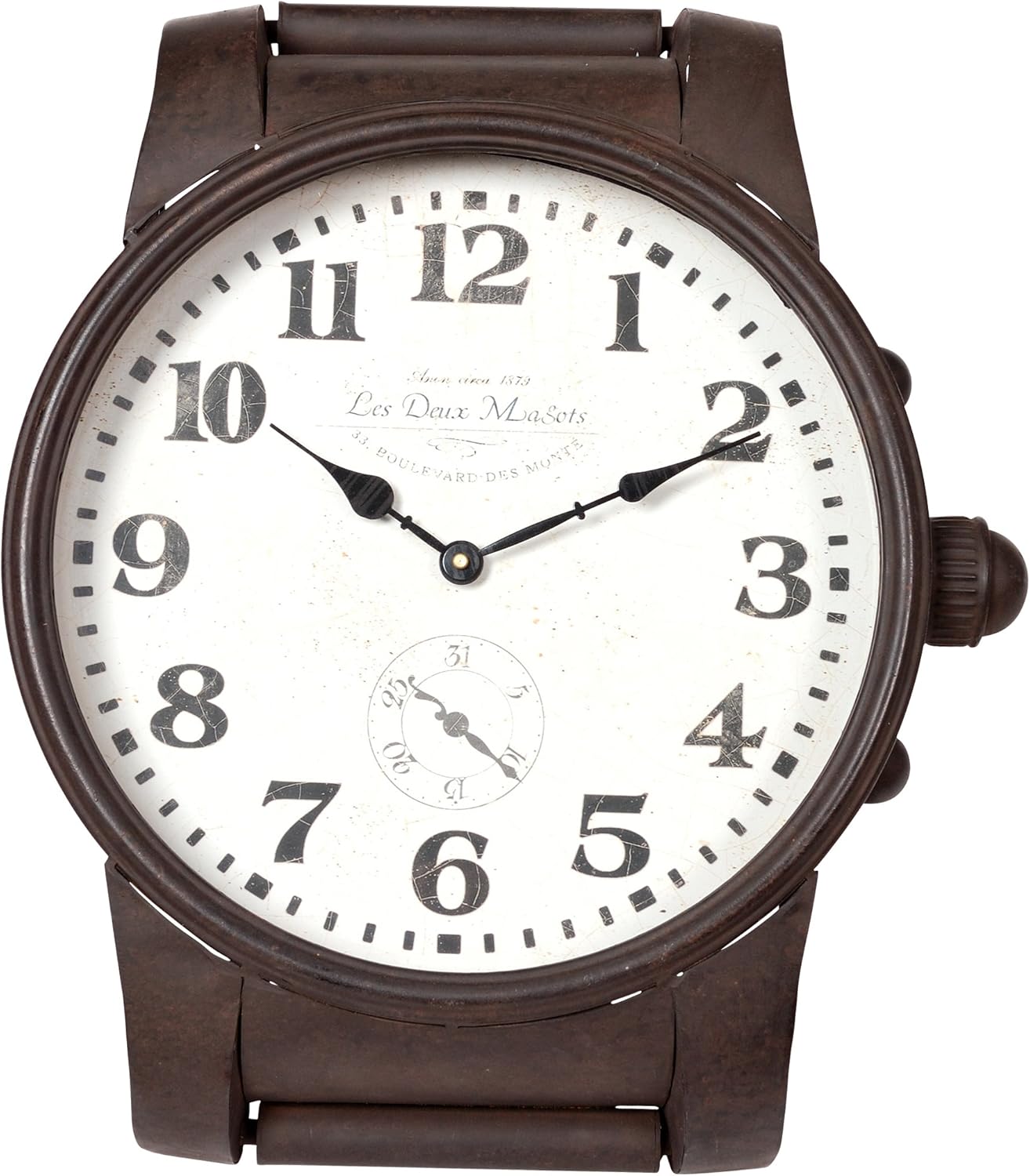 Wilco Imports Unique Novel Distressed Black Wristwatch