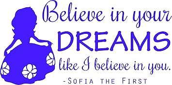 Amazon Com Ds Inspirational Decals Princess Sofia Quote