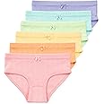 Lucky & Me Erica Girls Bikini 100% Organic Cotton Children's Underwear 6 Pack